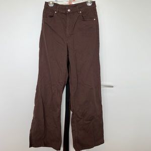 H&M wide leg twill pants